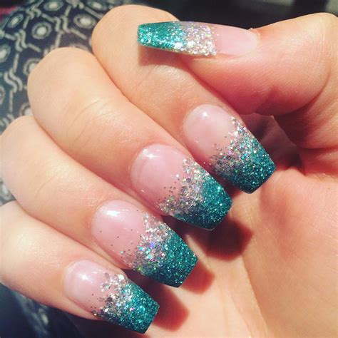 acrylic nail glitter|glitter nail art pictures.